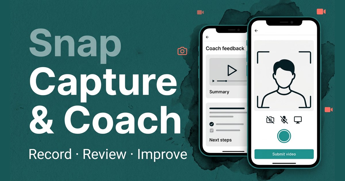 Snap Capture & Coach (EdTech Loom alternative) preview