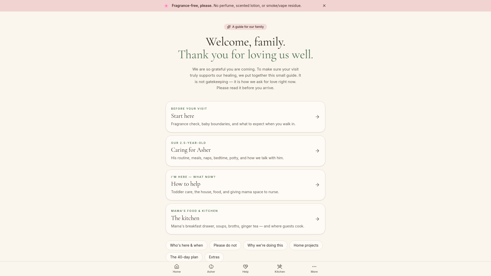 Mama's Welcome Kit preview